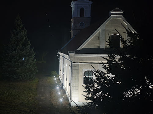 Przywrócenie oświetlenia elewacji kościoła